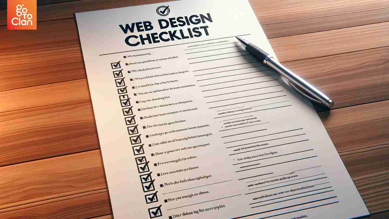 Web design checklist