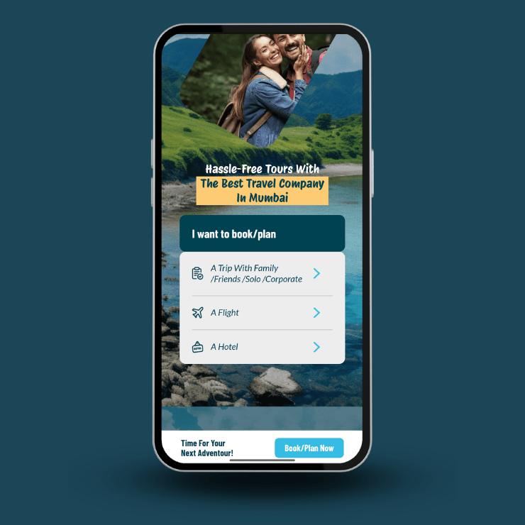 Travel website design
