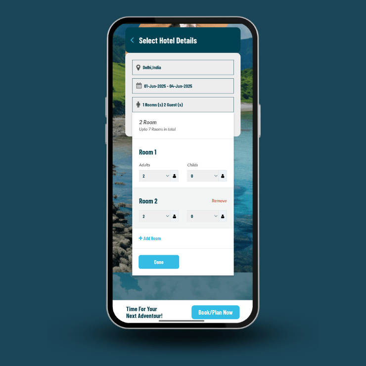 Travel website design