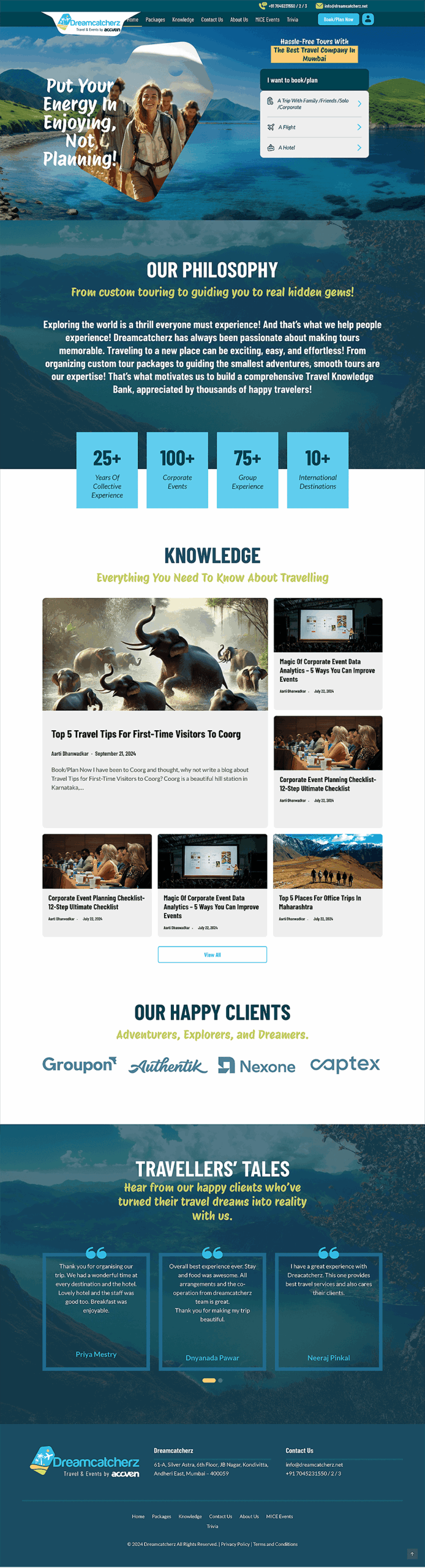 travel company design - responsive ui ux