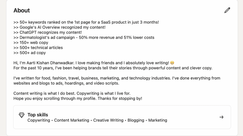 linkedin optimization