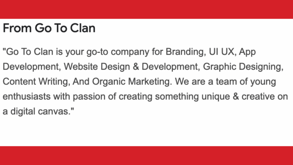 google my business management service