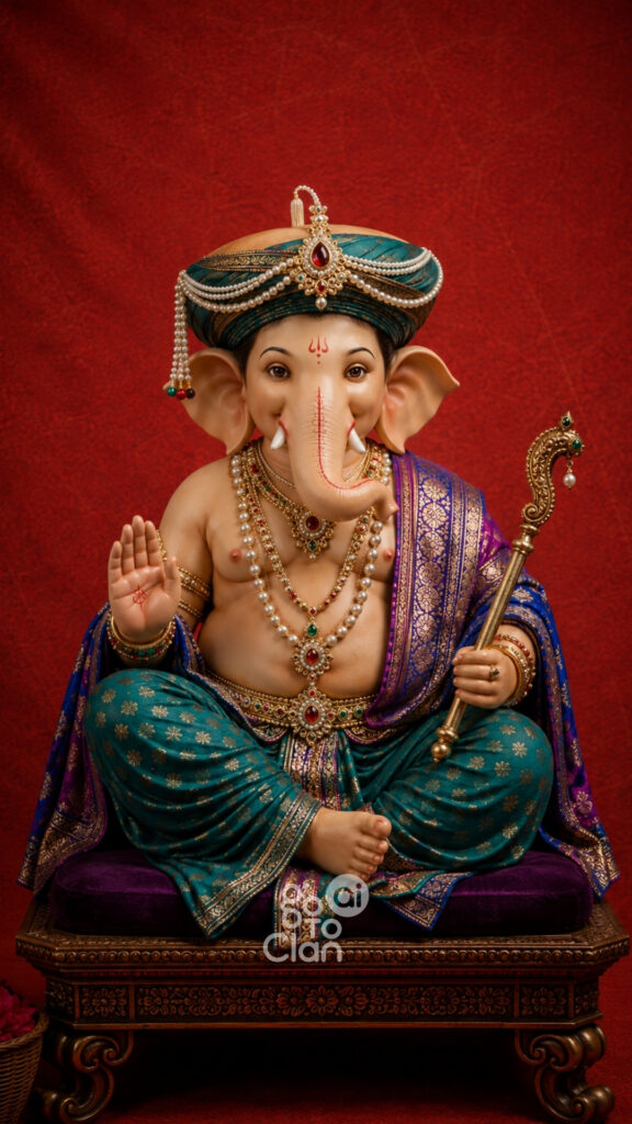 Ganesha idol in the form of Peshwa